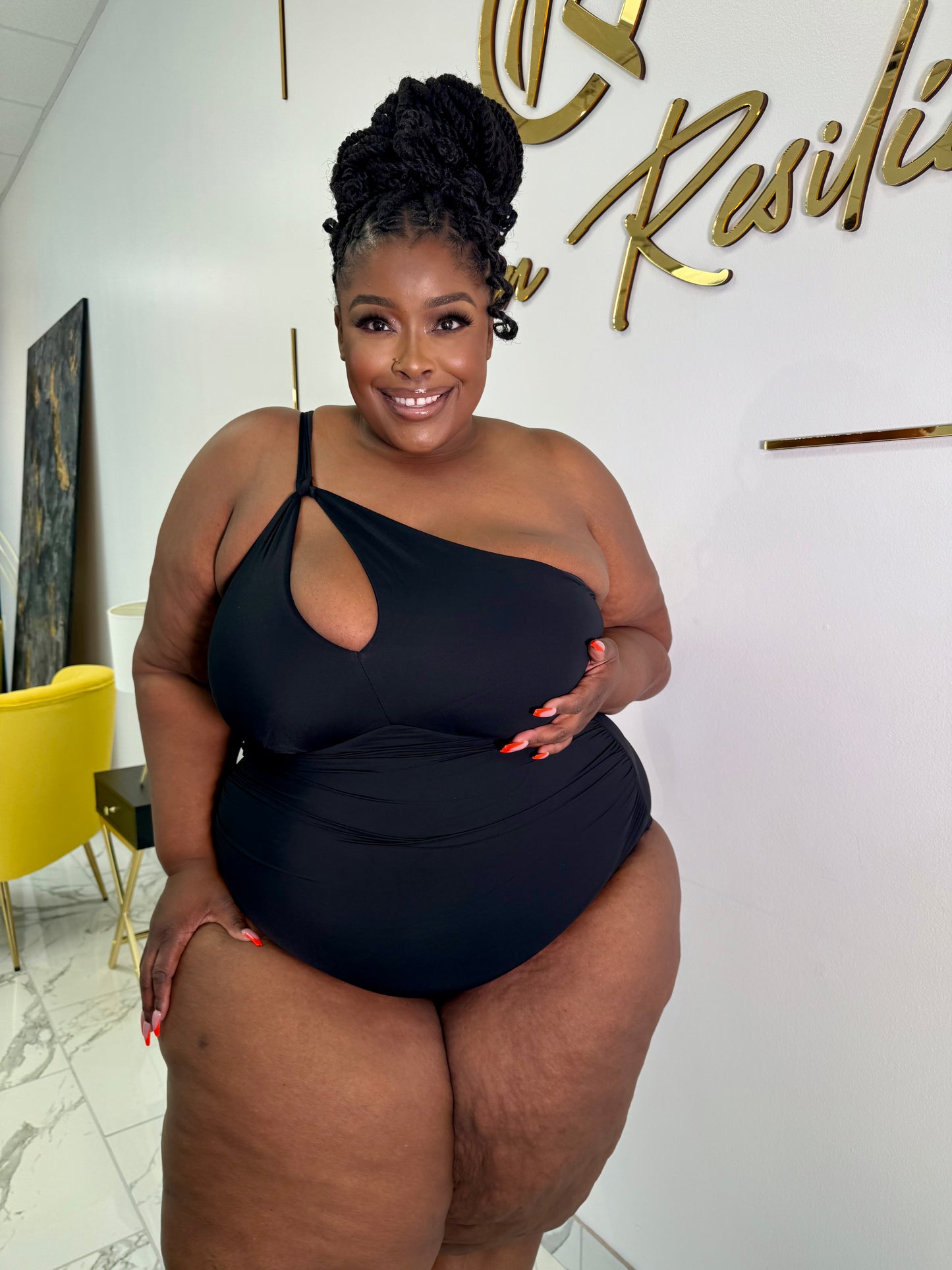 One-Shoulder  Shapewear Swimsuit