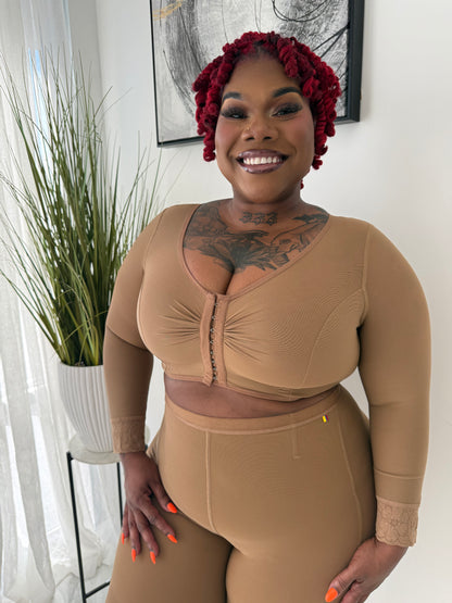 Kaci Colombian Bra with sleeve