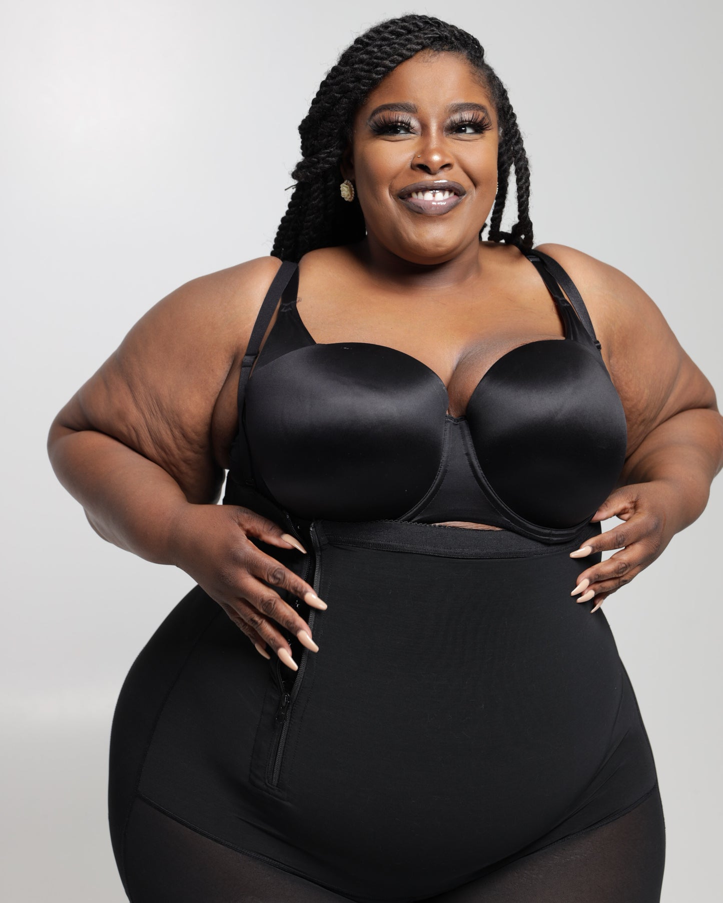 Queen Faja undergarment with removable straps.