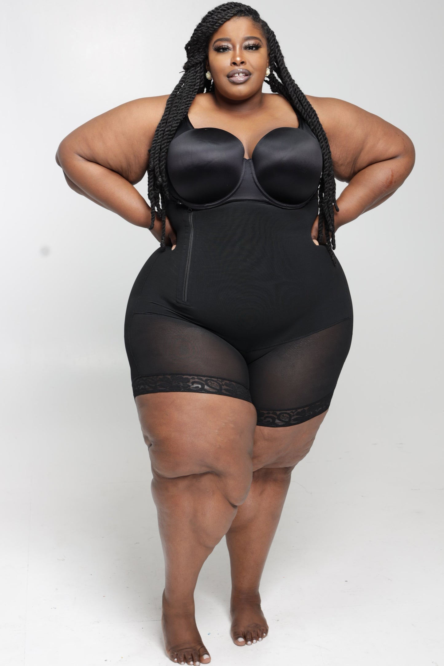 Queen Faja undergarment with removable straps.